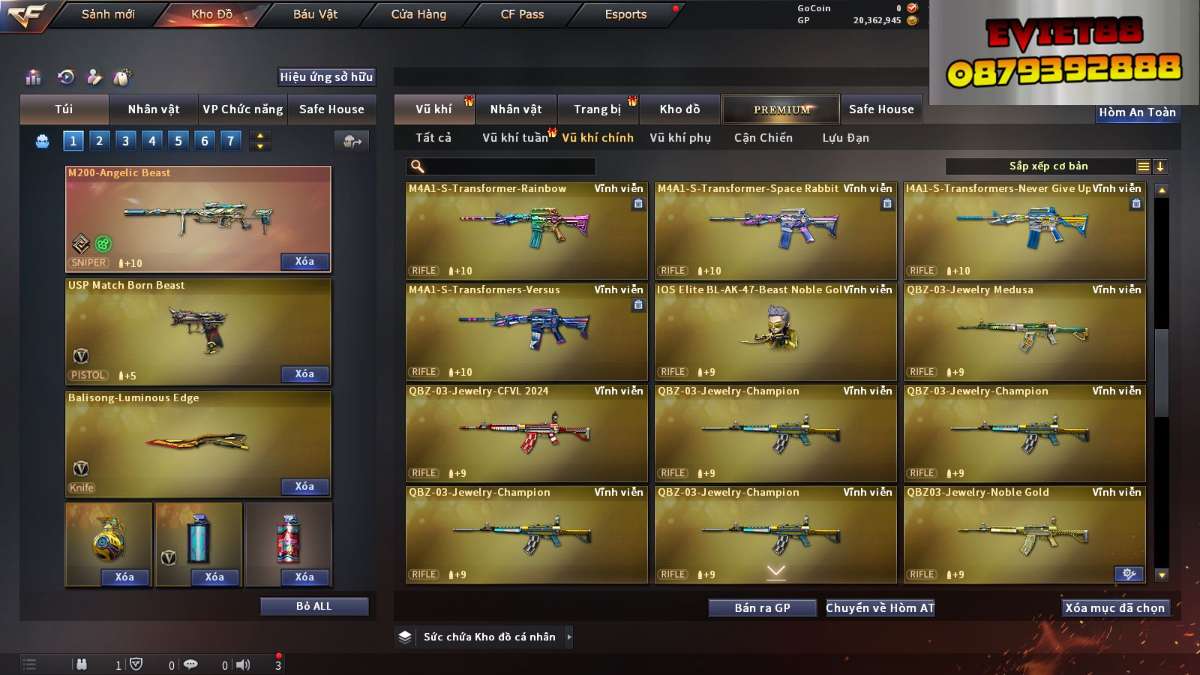 shop acc cf uy tin gia re